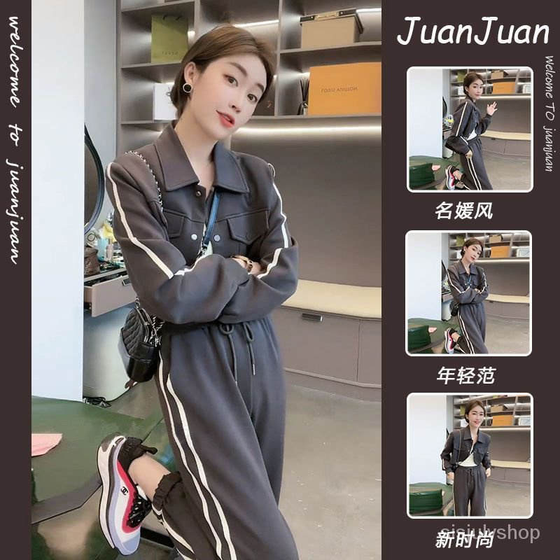 #Sisjuly# Setelan kasual wanita pakaian kerja bergaris-garis baru wanita bagian pendek jaket lengan