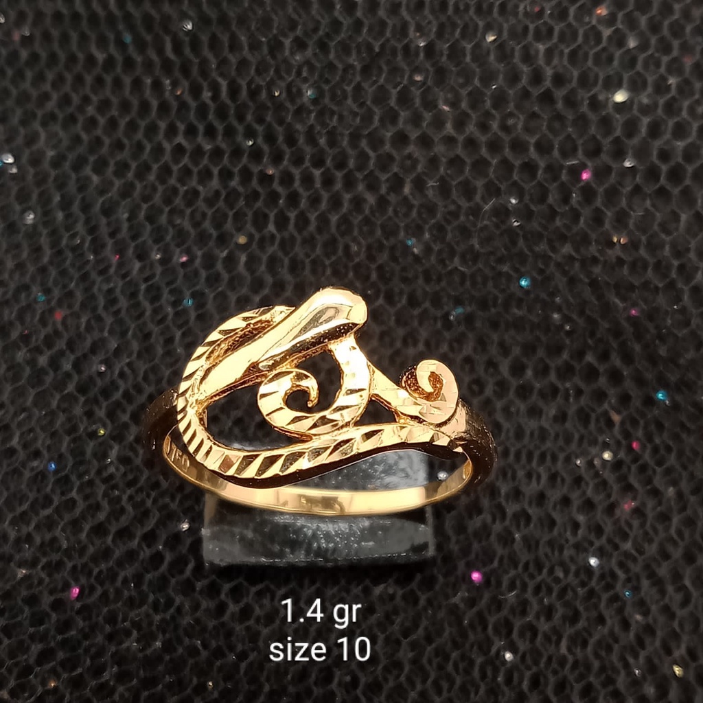 Cincin emas 17K - 1.4 gr kadar 750 - 3946