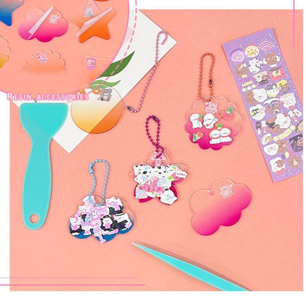 Agustin Goo Card Set Lucu Handbag Dekorasi Bahan Paket Scrapbook Decor Pinset Disc Kecil Stationery Tangan Akun DIY Craft Album Foto Goo Card Bahan Paket