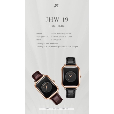 JAM TANGAN WANITA KODE 19 ( JHW 19 ) JIMS HONEY