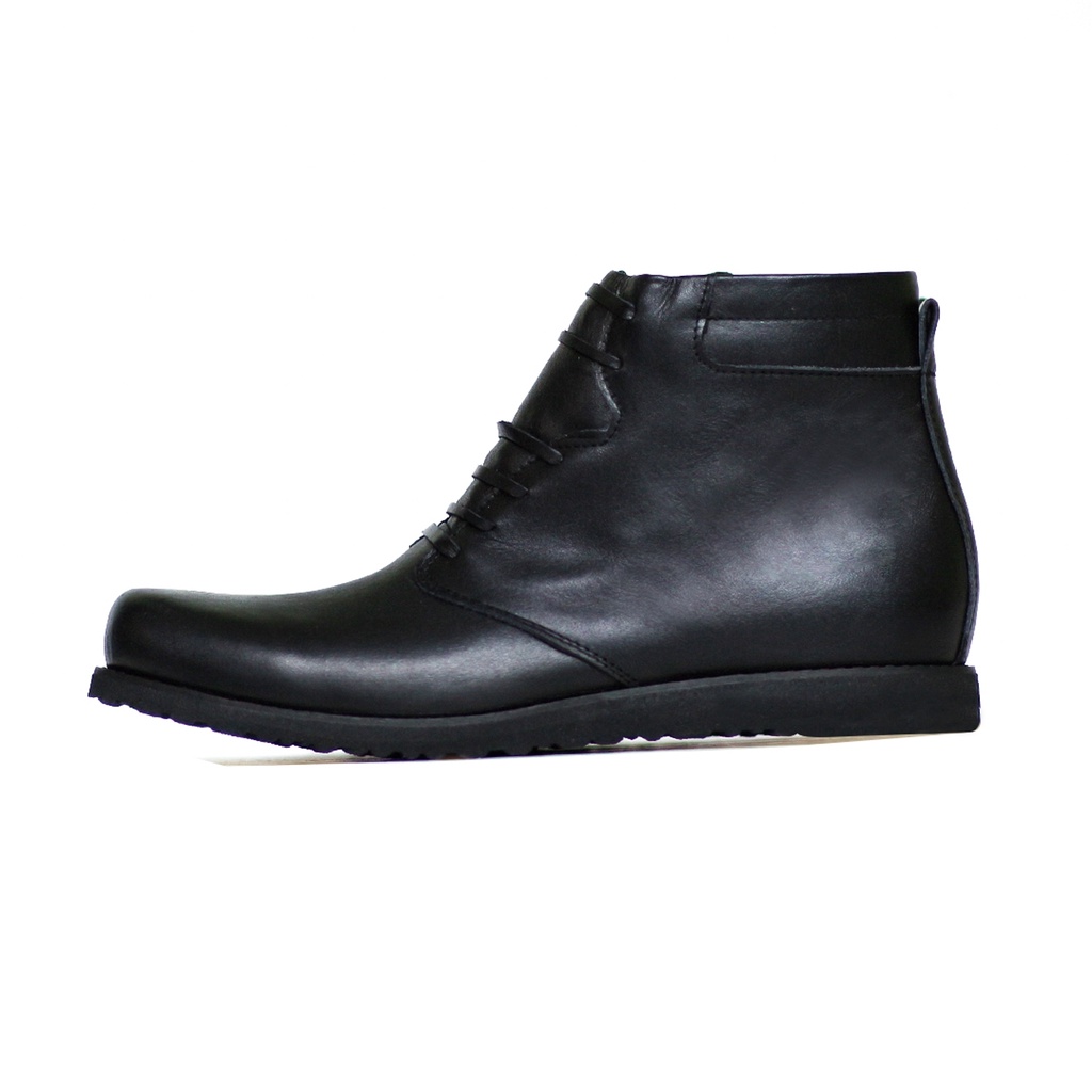 Boots High Pria Kulit Asli Formal Casual Kasual Fashion Kerja Kantor Motoran Original Trandy