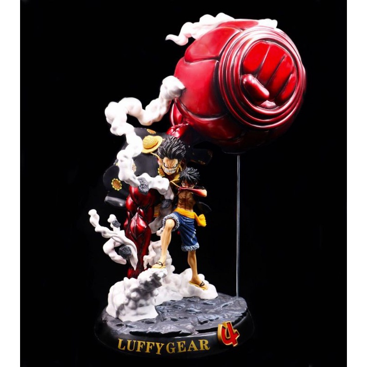 Action Figure GK Jumbo Statue Luffy Gear 4 figure luffy kong gun attack action figure one piece kapa