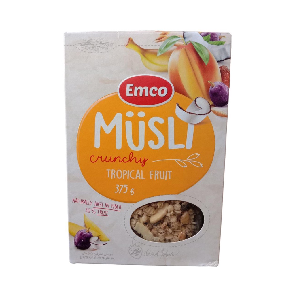 Jual EMCO MUSLI CRUNCHY TROPICAL FRUIT CEREAL 375 GR Shopee Indonesia