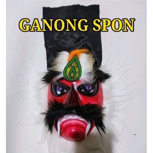 mainan anak topeng bujang ganong ganongan spon