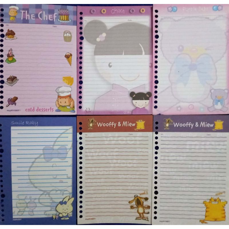 Isi Binder Harvest A5 Langka Random (10 lembar/paket)