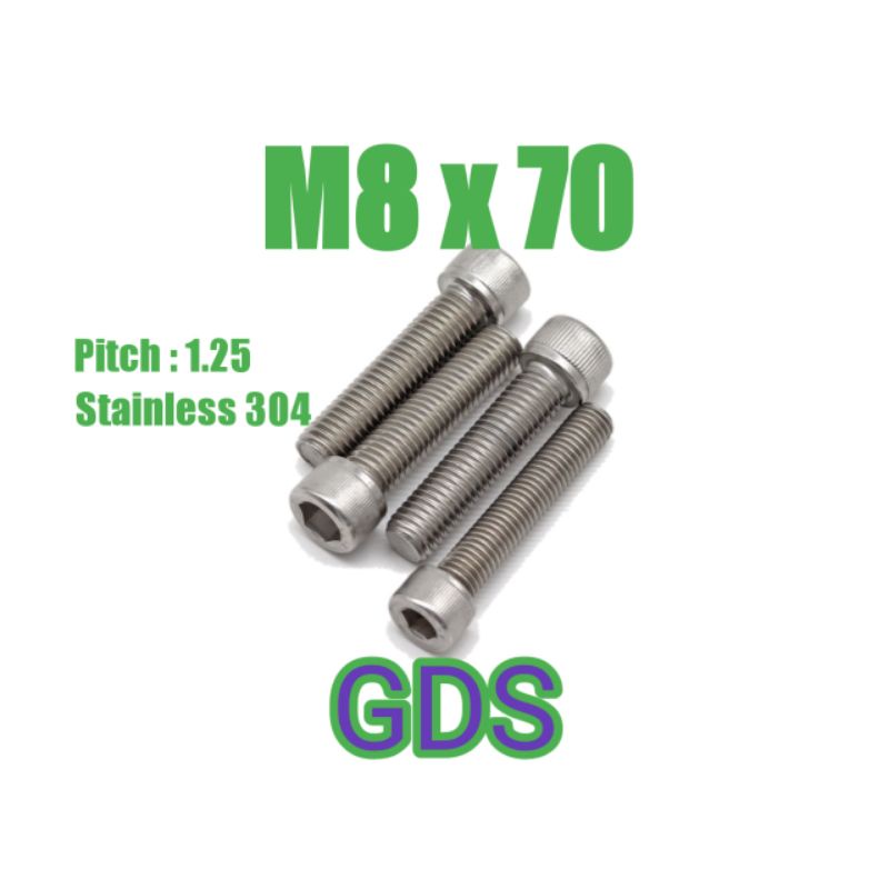 Baut L Stainless M8 x 70 / Baut L Stainless 304