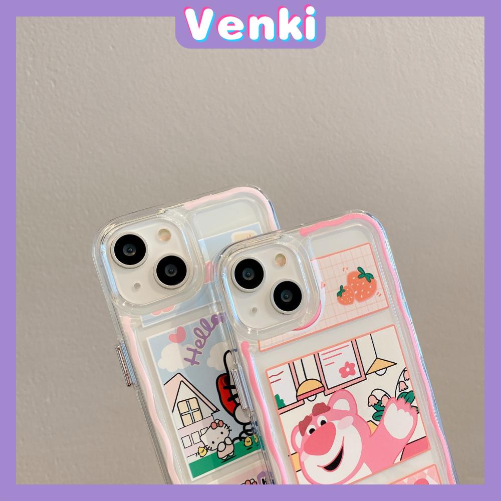 Case For iPhone 14 Pro Max Soft Silcone Big Hole Space Case Cartoon Cute Bear Cat Plating Buttons Camera Protection Shockproof For iPhone 14 13 12 11 Plus Pro Max 6 7 8 Plus XR XS