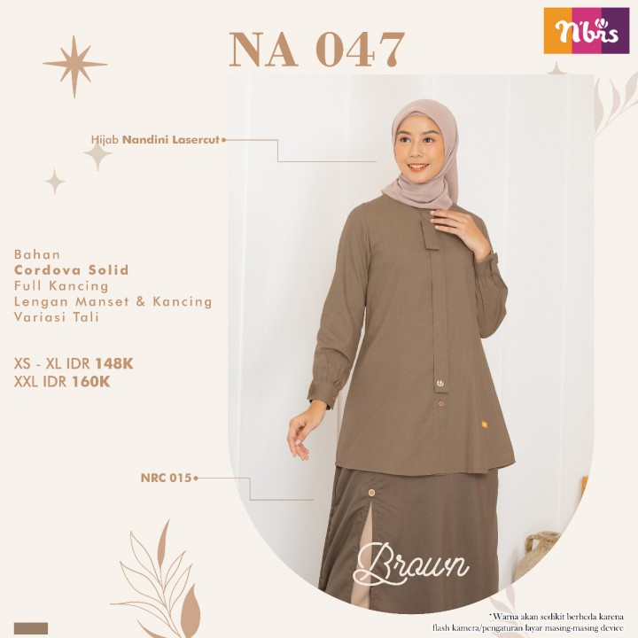 Atasan Nibras NA 047 Terbaru / Fashion Wanita / Kemeja Wanita / Baju / Nibras