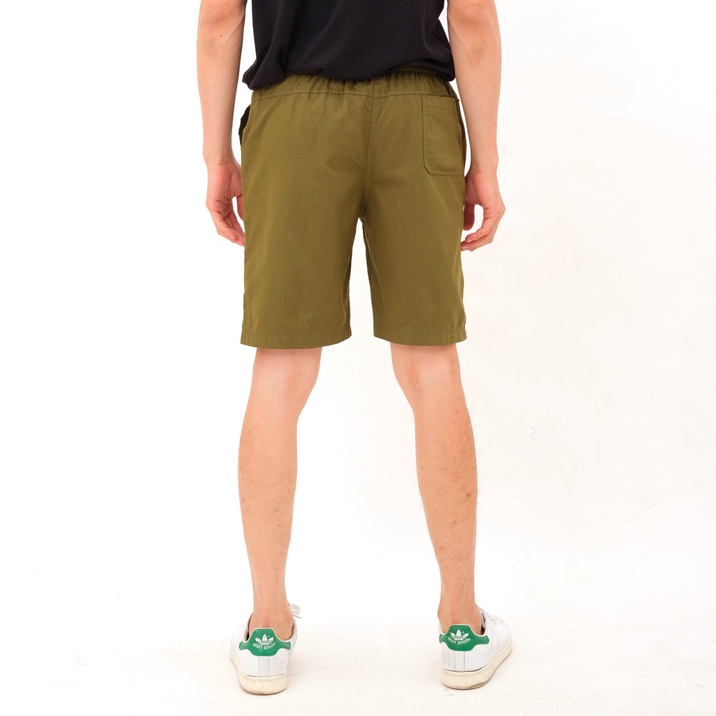 SANVANINA Celana Pendek Pria Atas Lutut Boardshort Astro Army Green AS-01C