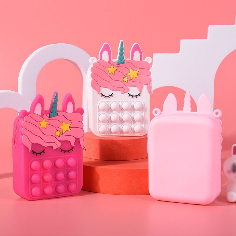 [rumahbayipdg] Tas pop it anak unicorn tas selempang anak lucu