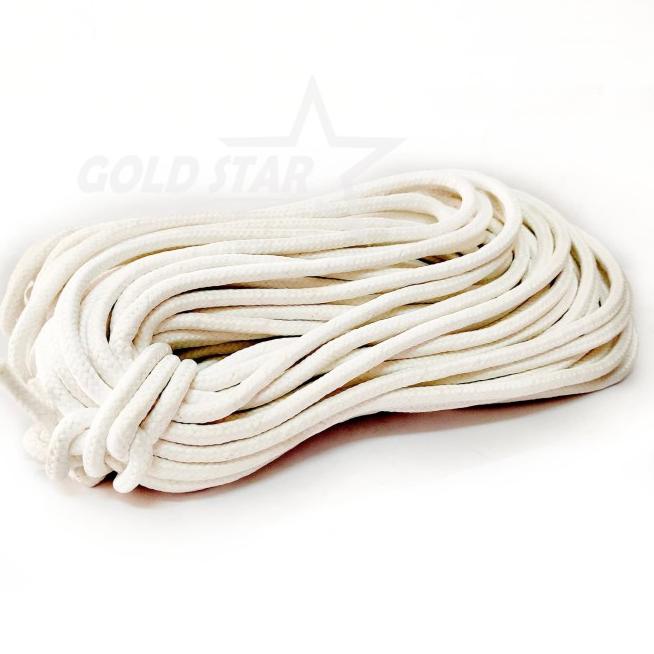 Tali Kepang Sumbu 1 cm Tali Tas Serut 10mm Drawstring - Hitam, 8mm