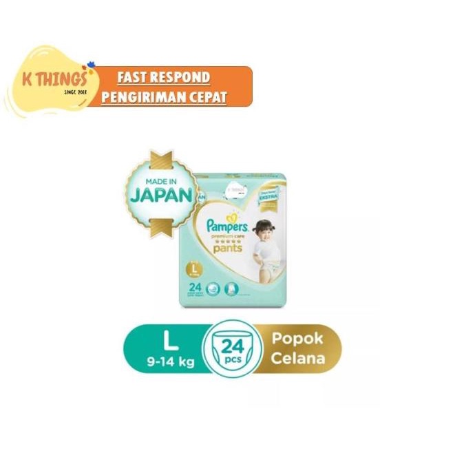 Terpercaya Pampers Premium Care Pants L24 / L-24 / L 24 Popok Celana Pampers Kmn02