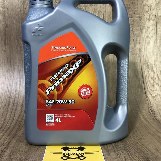 Oli Mesin Prima XP 20W-50 4 Liter / Oli Mobil Pertamina Original