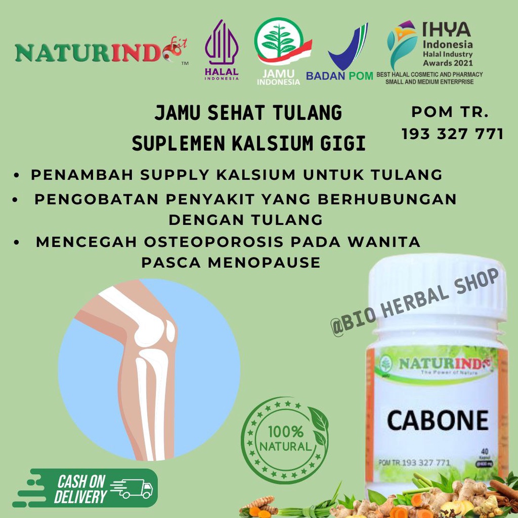 Obat Patah Tulang Cabone Herbal Penyambung Dan Perekat Tulang