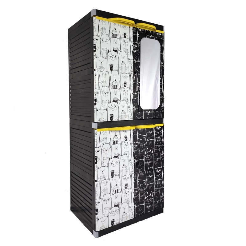 LEMARI PLASTIK LEMARI PAKAIAN MIAMI ORLANDO SUSUN 4