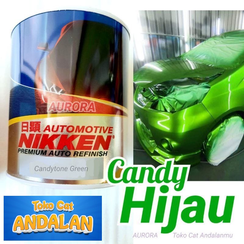 

Toko Cat Andalan - CAT NIKKEN CANDYTONE GREEN 200ML CANDY HIJAU NIKEN duco duko diko motor mobil sepeda | Toko Cat Andalan Mobil dan Motol