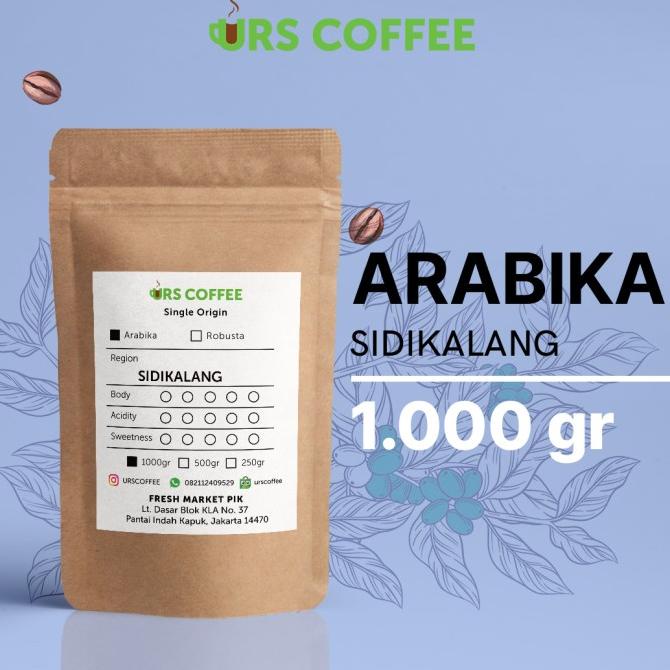 

Roasted Beans Kopi Arabica SIDIKALANG PREMIUM|1KG|Dark Roast