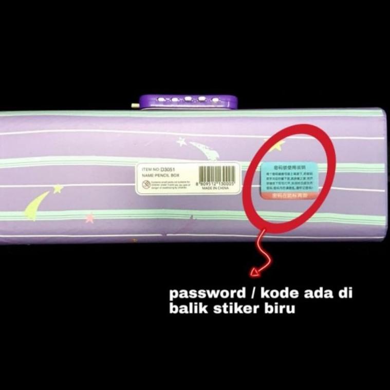 

Diskon Kotak Pensil Karton+Kode Kunci/Tempat Pensil/ Pensil Case e/ Pin S8F