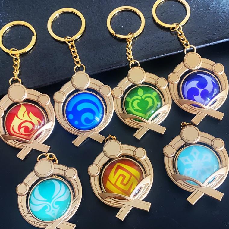 B6O2 Genshin Impact keychain Genshin impact eyes of god keychains Acrylic keychain Genshin Impact Vi