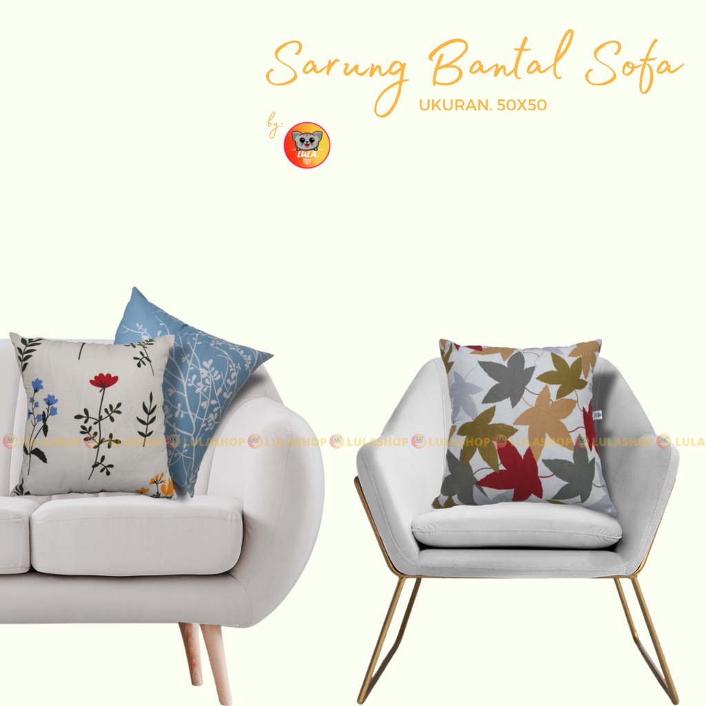 Sarung Bantal Sofa minimalis cantik 50x50