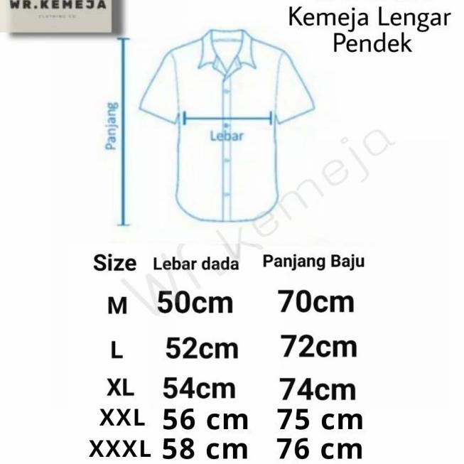 KEMEJA PRIA KEMEJA PRIA JUMBO KEMEJA POLOS KEMEJA POLOS PENDEK PRIA - Putih, XXXL