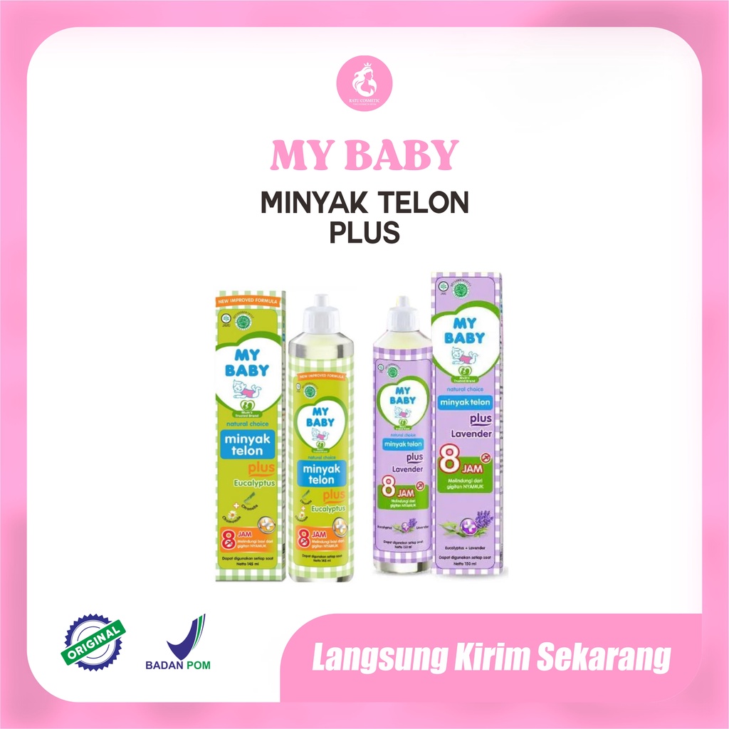 My Baby Minyak Telon Plus 60ml/90ml / Minyak Telon Bayi