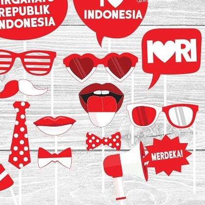 Photobooth props Kemerdekaan RI 17 Agustus