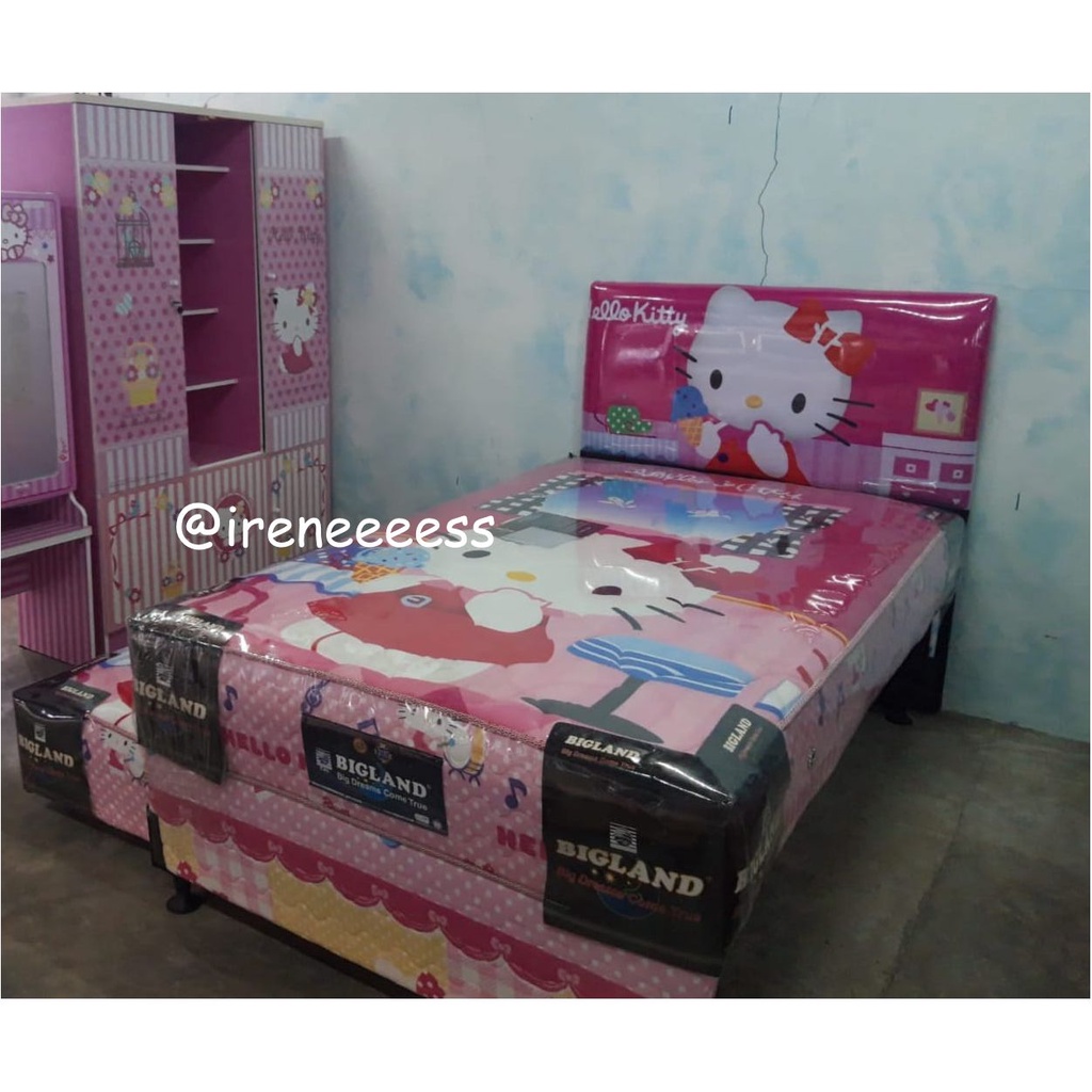 2IN1 KASUR SORONG DORONG MERK BIGLAND KARAKTER HELLO KITTY
