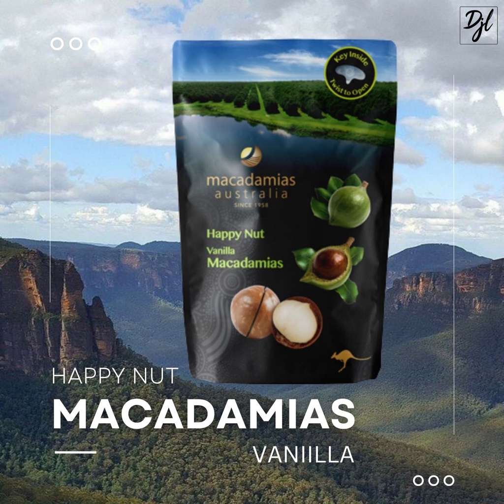 Jual Macadamias Australia Happy Nut Kacang Makadamia 225g 1 Pouch