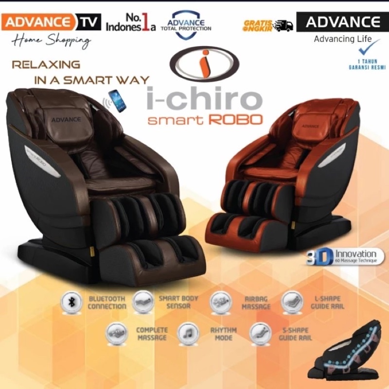KURSI PIJAT ADVANCE ICHIRO SMART ROBO 3D / Kursi pijit / Massage chair advance