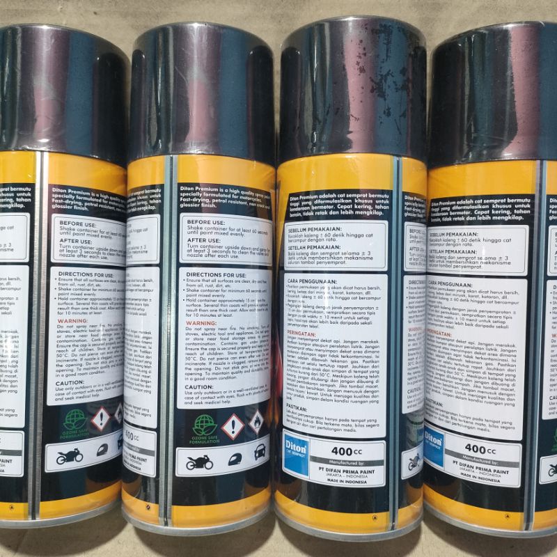 Pilok Cat Diton Premium Paket Komplit 4 Kaleng Nmax Matte Grey Nmax Abu abu doff dop Y9314 9314 Primer Grey 9120 Silver 9124 Clear Doff 9130 400cc Pilox Paketan Cat Semprot Special Spray Paint