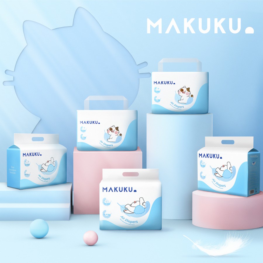 Makuku Air Diapers M32 Slim Pants / M36 Perekat promo popok bayi bandung