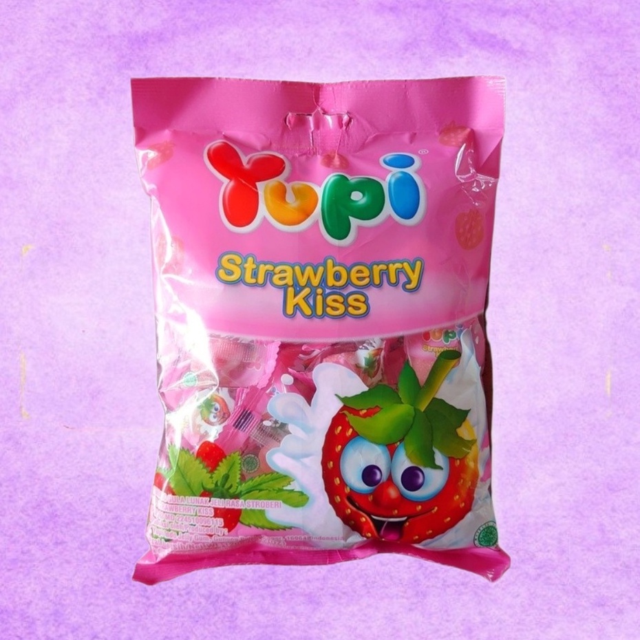 

YUPI Permen Gummy Candy 1 Pack 110 gram Rasa Strawberry Kiss | Permen Stroberi Gula Manis Manisan Jajan Jajanan Anak Cemilan Camilan Kios Piking Jaya Malang