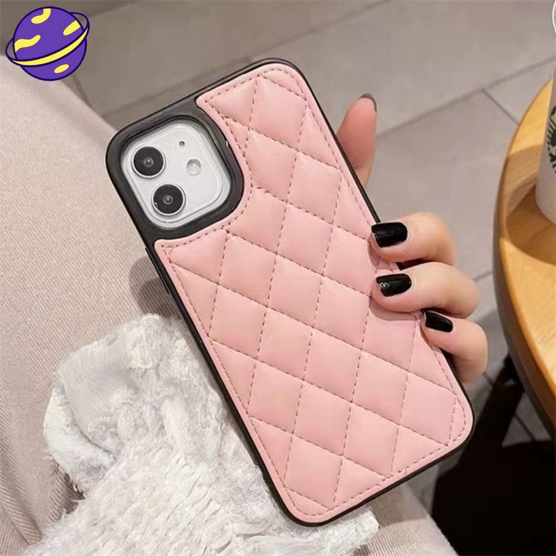 Hard Case Bahan Kulit Domba Untuk IPhone 14 14Pro 14ProMax 13 12 11 Pro Max