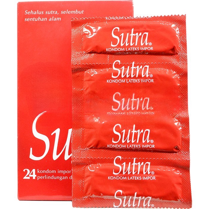 Kondom Sutra Red Classic Merah Klasik - Isi 24 Pcs