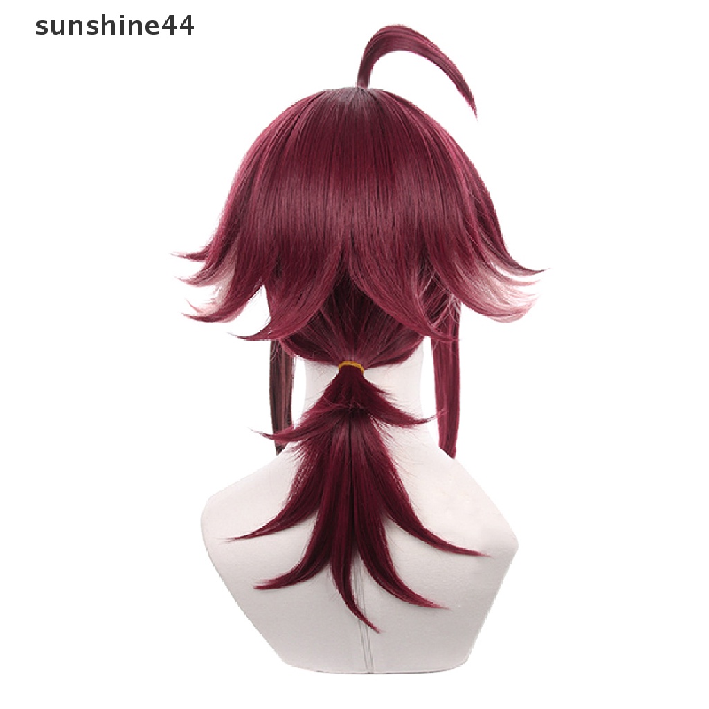 Sunshine Genshin Impact Shikanoin Heizou Wig / Rambut Palsu Pendek Gaya Harajuku Untuk Cosplay