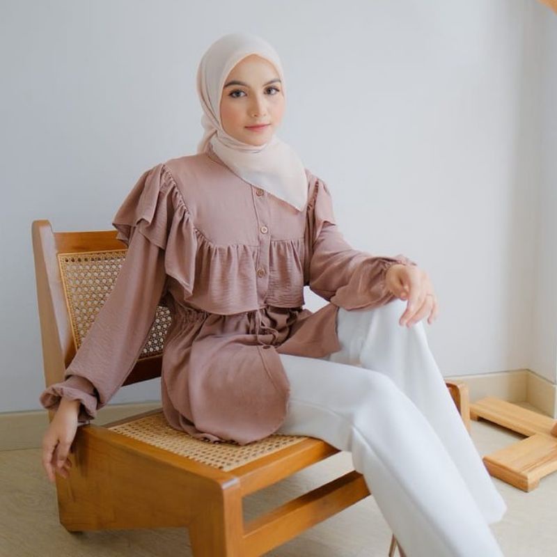 Blouse VIRAL Rayon Airflow Jumbo - Meggi Blouse //655