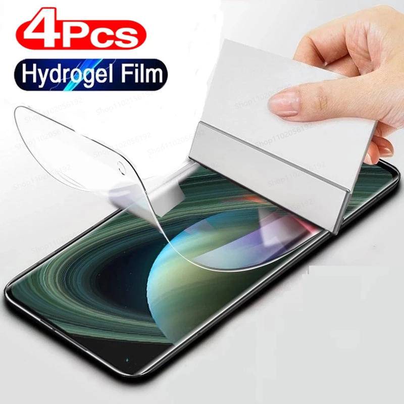 4pcs Film Pelindung Layar Hydrogel Transparan Untuk Oppo Realme GT NEO 2 2T 3 3T Q5 Pro 5G