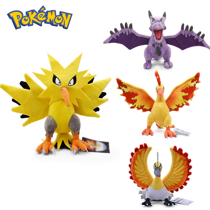 Mainan Mewah Lembut Tak Tertahankan Zapdos Moltres Aerodactyl Ho-oh