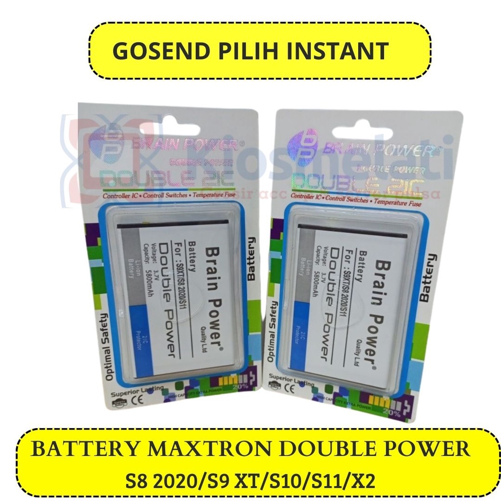 Baterai Double Power, ORI Maxtron S9XT / Battery MAXTRON S8 2020 / Baterai MAXTRON S11/Battery MAXTR