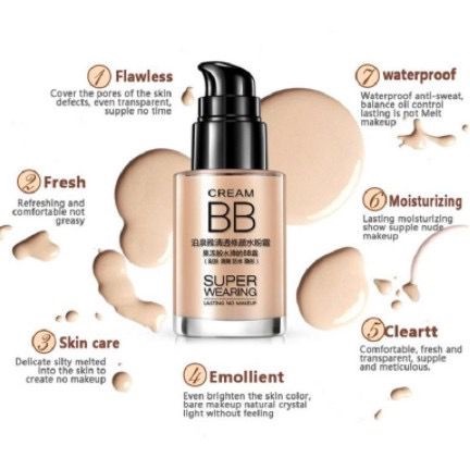 BAJ LAMEILA 1001 BB Cream Korean Makeup Face Base 2 Moisturizing BB Cream Super Moisturizing Liquid Foundation Makeup Base AK088