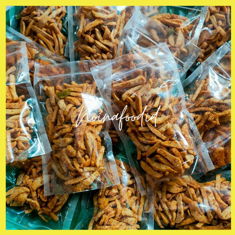 

Bisa COD bayar di tempat Cemilan Snack murah Basreng ikan pedas daun jeruk gurih kemasan 100gram