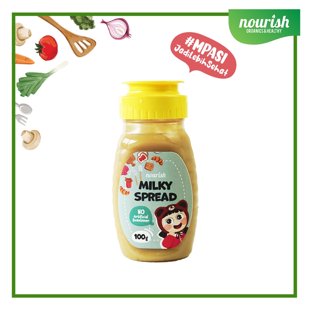 Nourish Milky Spread / SKM Lebih Sehat MPASI / SKM dengan susu asli tanpa gula pasir