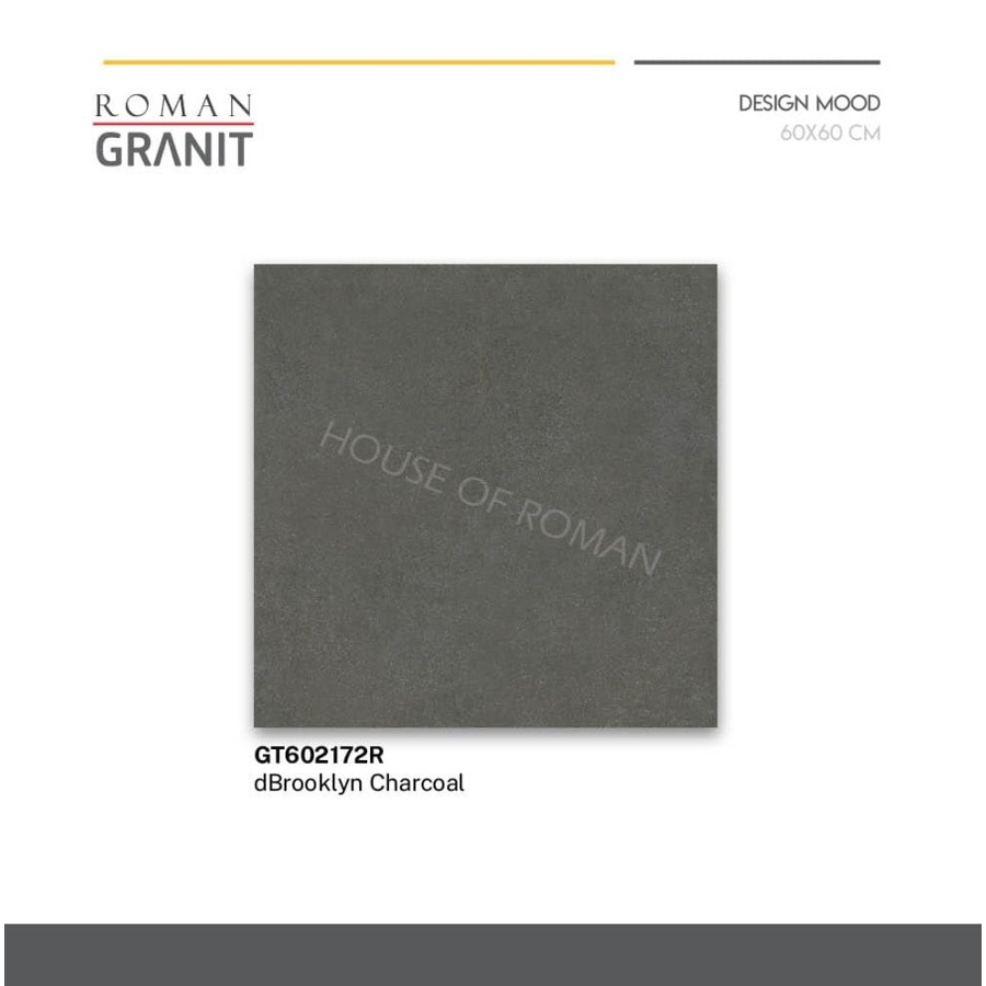 ROMANGRANIT DBROOKLYN CHARCOAL 60X60 GT602172R (ROMAN GRANIT)
