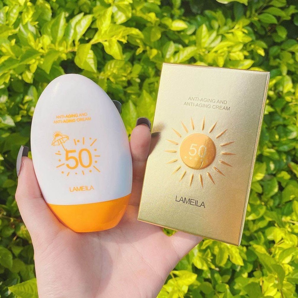 [ LM 3053 ] LAMEILA Sun Block SPF 50 Sun Screen Wajah Tahan PA+++ 12 Jam Egg Sunblock