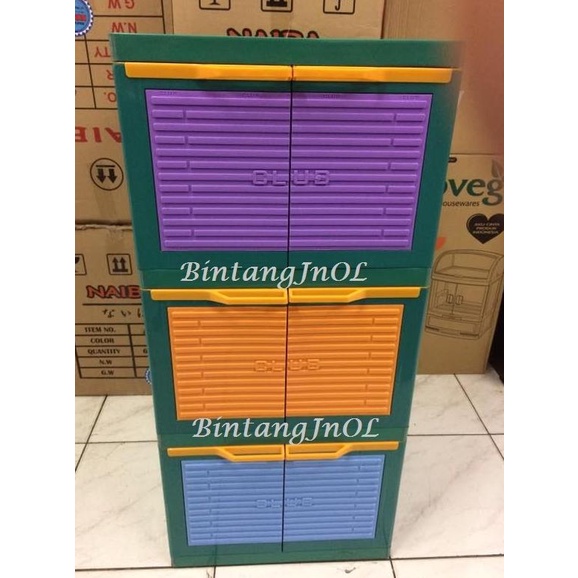 

Lemari Plastik Club Mini Lemari Mini My 3 Susun stock ready