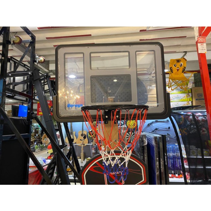 Berwyn Backboard Ring Basket Akrilik Acrylic/Ring basket tempel tembok