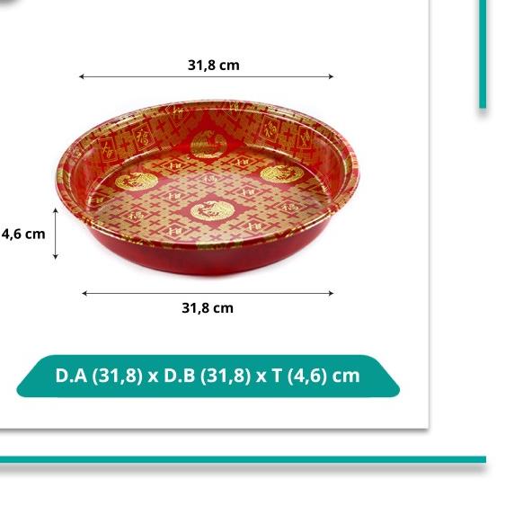 

Virtuspack / Mika Nampan / Platter Sushi OK-4 Red China /10 pcs