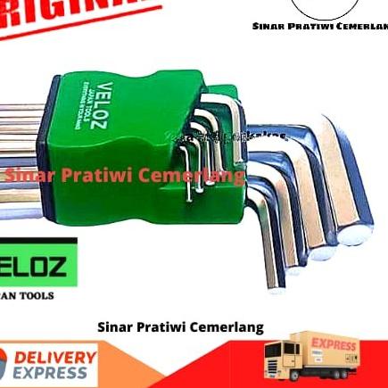 VELOZ- Kunci L Panjang Veloz - 1 Set 9 pcs ORIGINAL