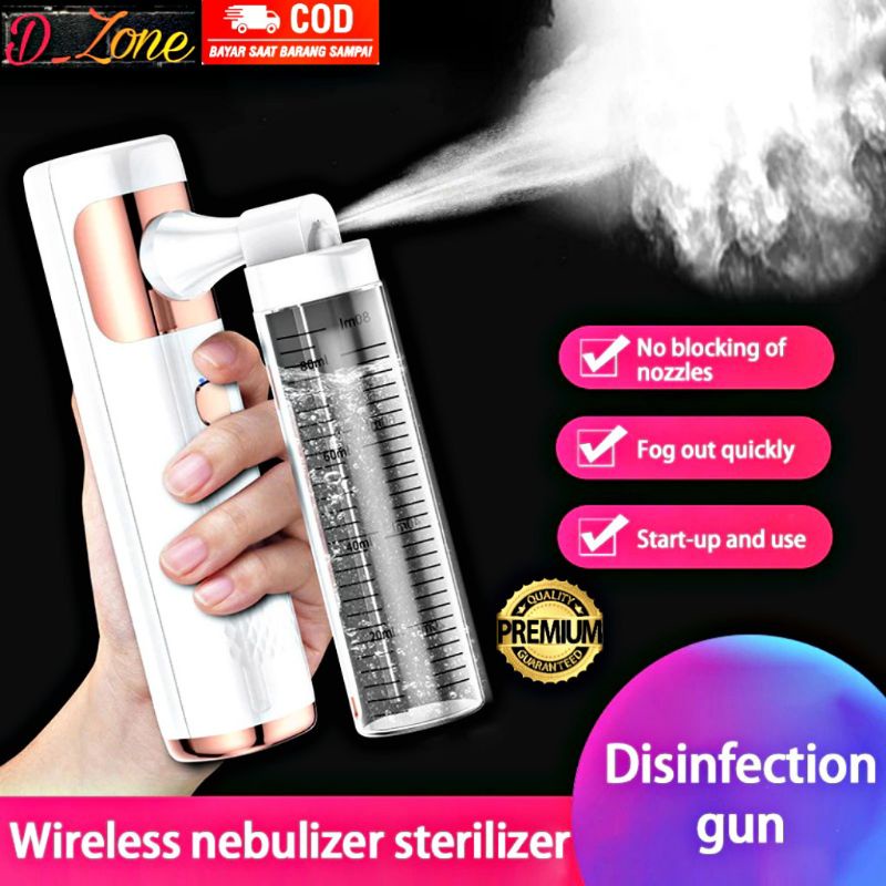 New Model Semprotan Elektrik Cordless Disinfektan Nano Water Spray Oxygen Injector Flairosol 80ml Spray Gun